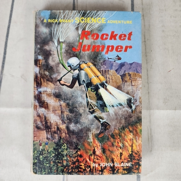 Vintage 1966 A Rick Brant Science Adventure Rocket Jumper  Hardcover #21 Rare - Picture 1 of 16